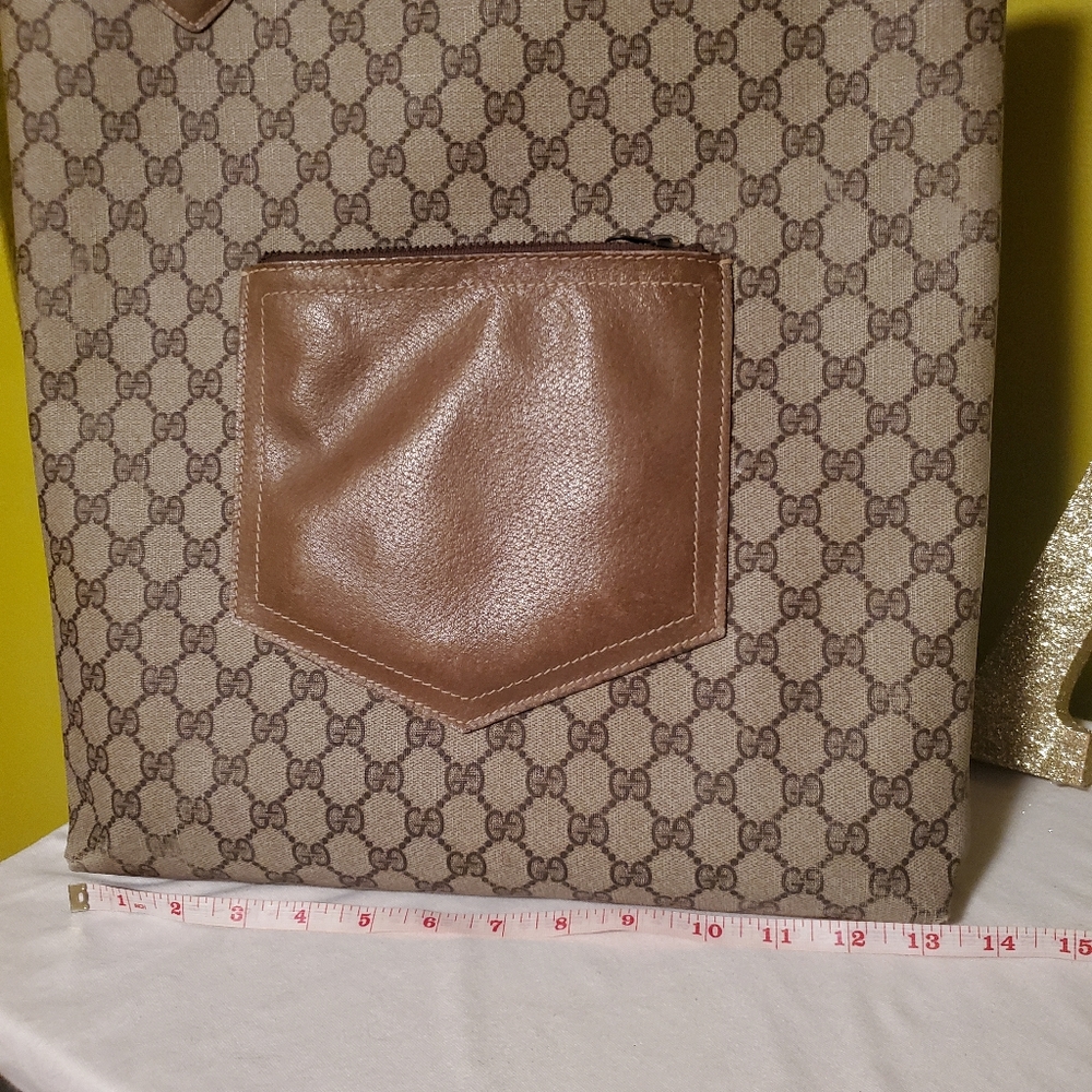 Authentic Gucci Tote Monogram With Sherrline Hand… - image 7
